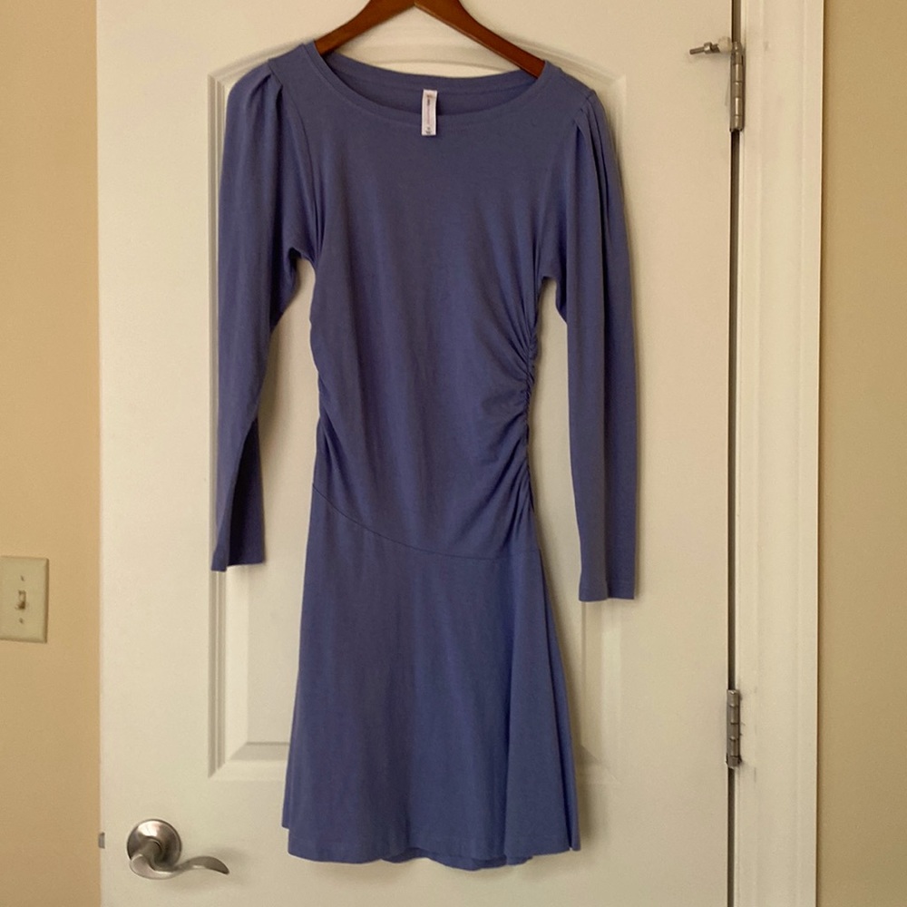 Blue long sleeve casual dress, no tags, never worn.